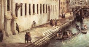 (Giovanni Antonio Canal) Canaletto - Rio dei Mendicanti (detail)