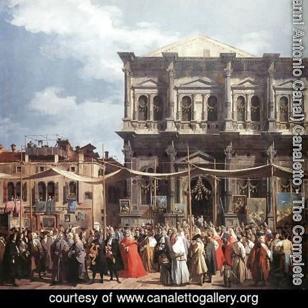 (Giovanni Antonio Canal) Canaletto - The Feast Day of St Roch (detail)