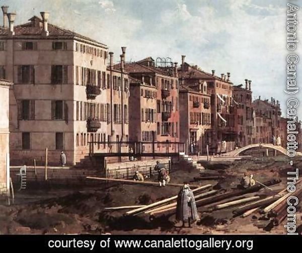 (Giovanni Antonio Canal) Canaletto - View of San Giuseppe di Castello (detail)