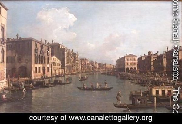 (Giovanni Antonio Canal) Canaletto - The Grand Canal Near the Rialto Bridge