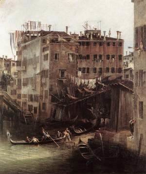 (Giovanni Antonio Canal) Canaletto - The Rio dei Mendicanti (detail) 2