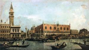 (Giovanni Antonio Canal) Canaletto - The Molo, Seen from the Bacino di San Marco
