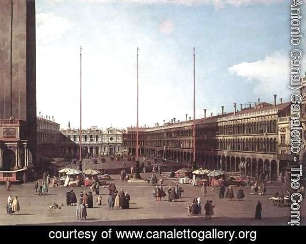 (Giovanni Antonio Canal) Canaletto - Piazza San Marco, Looking toward San Geminiano