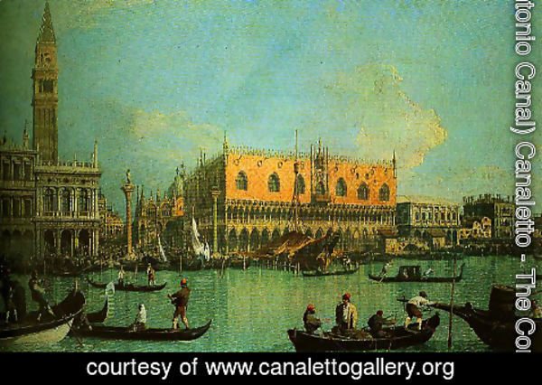 (Giovanni Antonio Canal) Canaletto - A View of the Ducal Palace in Venice