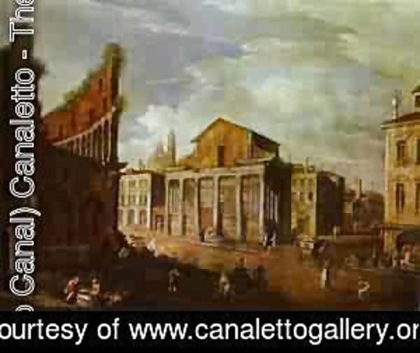 (Giovanni Antonio Canal) Canaletto - Church Of St Antony And St Phaustina In Rome 1749
