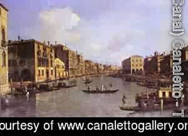 (Giovanni Antonio Canal) Canaletto - Grand Canal Looking South-East From Theampo Santo Sophia To The Rialto Bridge