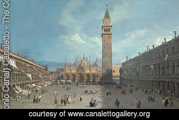 (Giovanni Antonio Canal) Canaletto - Piazza San Marco possibly late 1720s