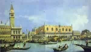 (Giovanni Antonio Canal) Canaletto - The Molo Seen From The Basin Of San Marco