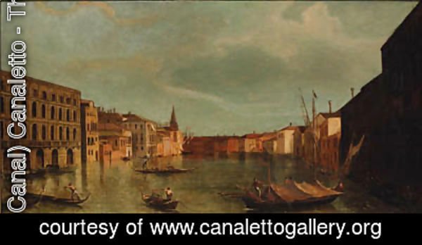 (Giovanni Antonio Canal) Canaletto - The Grand Canal, Venice, from the Ca' Foscari