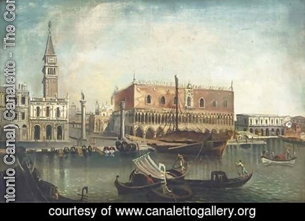 (Giovanni Antonio Canal) Canaletto - The Molo and the Piazzetta, Venice, from the Bacino