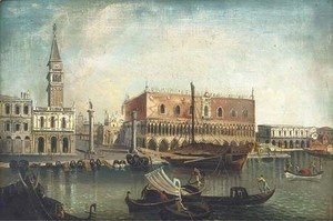 (Giovanni Antonio Canal) Canaletto - The Molo and the Piazzetta, Venice, from the Bacino