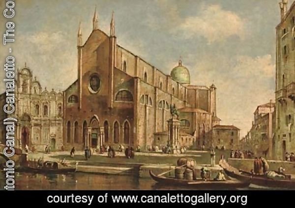 (Giovanni Antonio Canal) Canaletto - Campo San Giovanni e Paolo, Venice