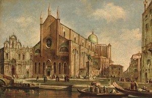 (Giovanni Antonio Canal) Canaletto - Campo San Giovanni e Paolo, Venice