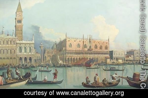 (Giovanni Antonio Canal) Canaletto - The Molo and the Palazzo Ducale, Venice