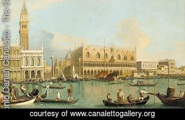 (Giovanni Antonio Canal) Canaletto - The Molo, the Doge's Palace, and the Piazzetta, Venice, from the Bacino