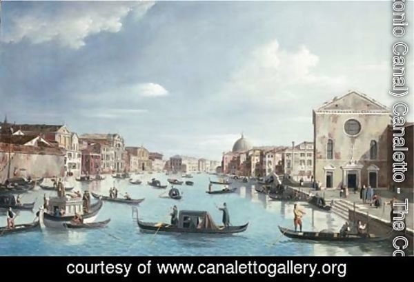 (Giovanni Antonio Canal) Canaletto - The Grand Canal, Venice looking north-east from Santa Croce to San Geremia