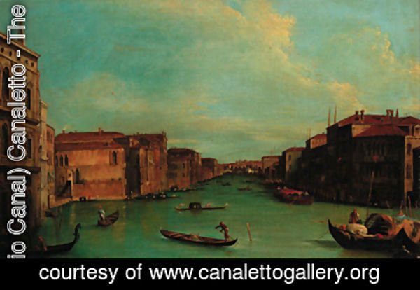 (Giovanni Antonio Canal) Canaletto - The Grand Canal, Venice with Palazzo Balbi