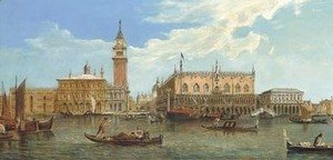 (Giovanni Antonio Canal) Canaletto - The Molo and the Piazzetta, Venice