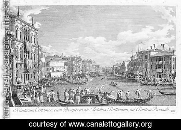 (Giovanni Antonio Canal) Canaletto - Urbis Venetiarum Plates VIII, XIII, And XIV
