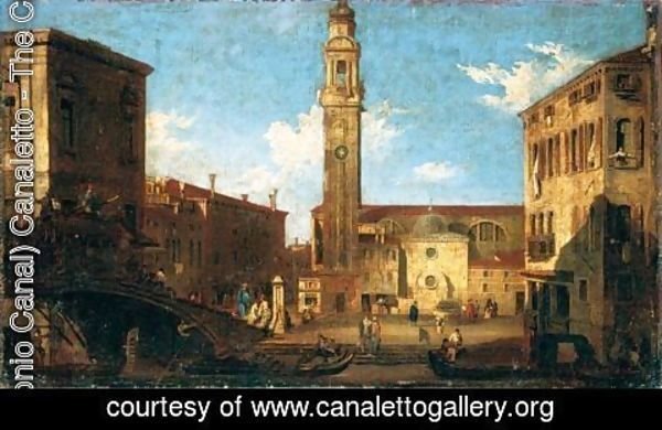 (Giovanni Antonio Canal) Canaletto - Campo Santi Apostoli A Venezia
