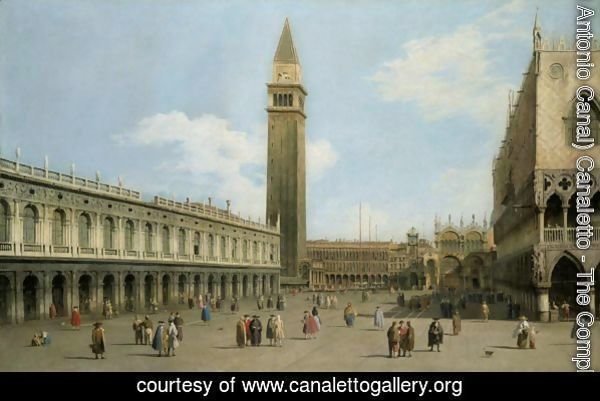 Venice, A View Of The Piazzetta Looking North