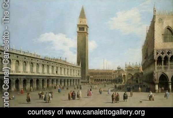 (Giovanni Antonio Canal) Canaletto - Venice, A View Of The Piazzetta Looking North