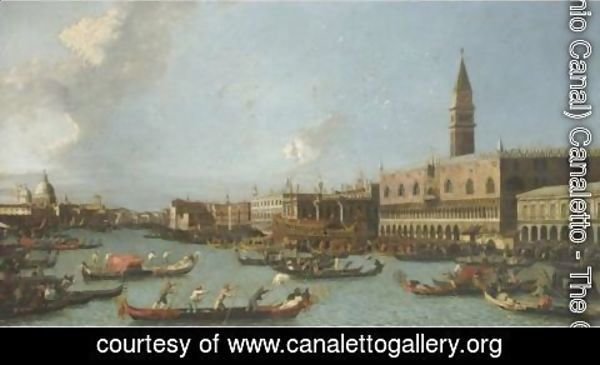 (Giovanni Antonio Canal) Canaletto - Il Bucintoro Di Ritorno Al Molo Il Giorno Dell'Ascensione