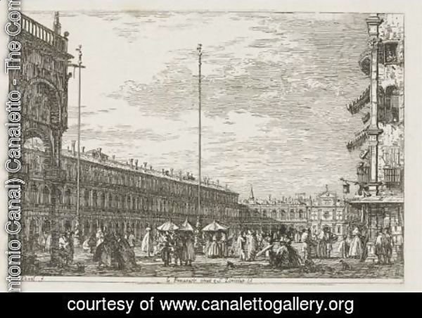 (Giovanni Antonio Canal) Canaletto - Le Procuratie Niove E S. Ziminian V.