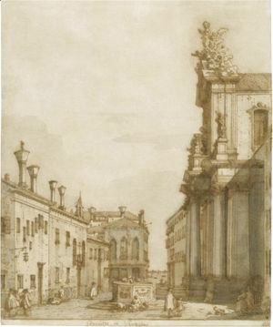 (Giovanni Antonio Canal) Canaletto - The Campo Dei Gesuiti, Venice