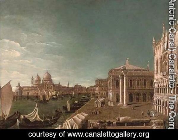 (Giovanni Antonio Canal) Canaletto - The Grand Canal, Venice, looking East