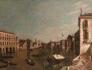 (Giovanni Antonio Canal) Canaletto - The Piazzetta, Venice, with the entrance to the Grand Canal with the Dogana and Santa Maria della Salute