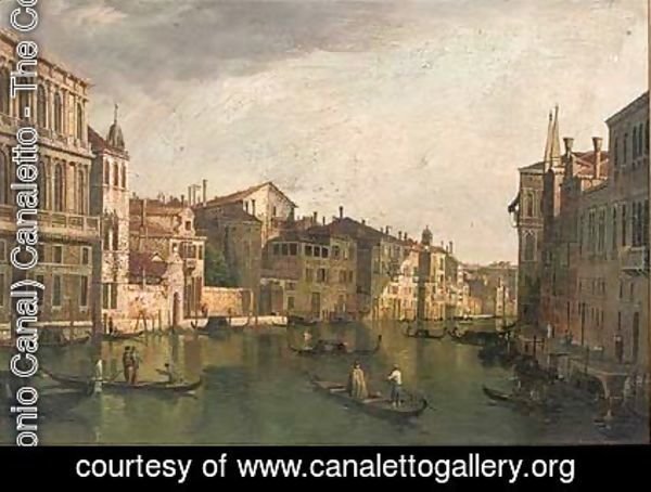 (Giovanni Antonio Canal) Canaletto - A peaceful day on the grand canal