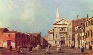 (Giovanni Antonio Canal) Canaletto - Il Campo e la Chiesa di San Francesco della Vigna