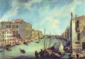 (Giovanni Antonio Canal) Canaletto - Il Canale Grande a San Vio