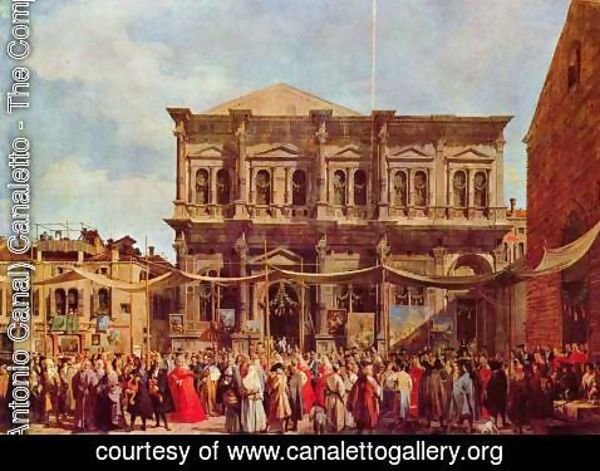 (Giovanni Antonio Canal) Canaletto - La Festa di San Rocco
