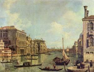(Giovanni Antonio Canal) Canaletto - Veduta del Canale Grande in the direction of the port of San Marco