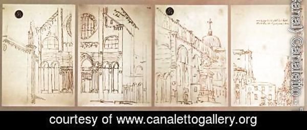 (Giovanni Antonio Canal) Canaletto - Campo San Giovanni e Paolo in Venice