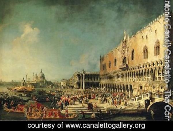(Giovanni Antonio Canal) Canaletto - Arrival of the French Ambassador in Venice 1740s