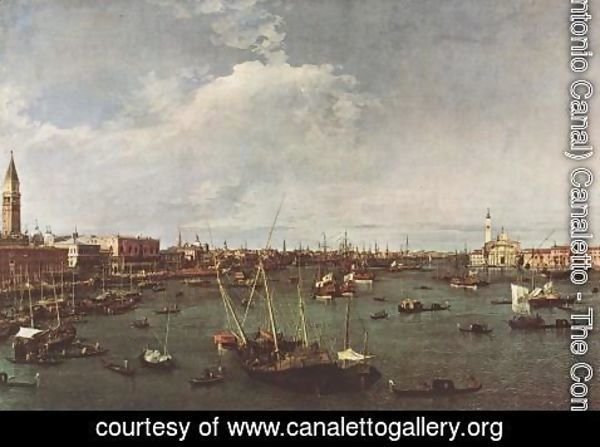 (Giovanni Antonio Canal) Canaletto - Bacino di San Marco (St Mark's Basin) 1738-40