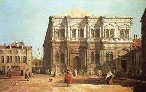 (Giovanni Antonio Canal) Canaletto - Campo San Rocco c. 1735