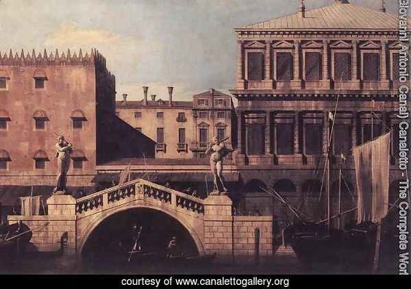 Capriccio   The Ponte della Pescaria and Buildings on the Quay 1742-44