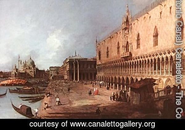 (Giovanni Antonio Canal) Canaletto - Doge Palace c. 1725