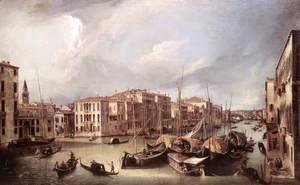 (Giovanni Antonio Canal) Canaletto - Grand Canal    Looking North East Toward The Rialto Bridge