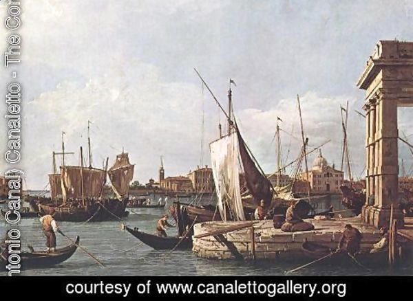 (Giovanni Antonio Canal) Canaletto - La Punta Della Dogana   Custom Point