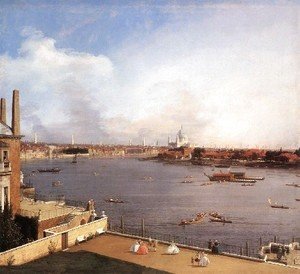 (Giovanni Antonio Canal) Canaletto - London The Thames And The City Of London From Richmond House
