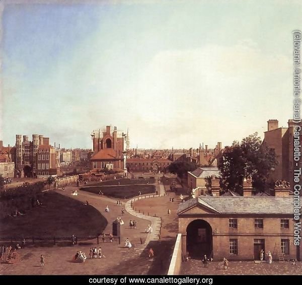 London Whitehall And The Privy Garden From Richmond House