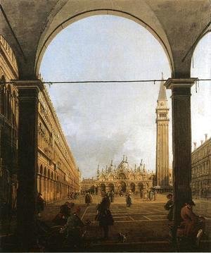 (Giovanni Antonio Canal) Canaletto - Piazza San Marco Looking East From The North West Corner