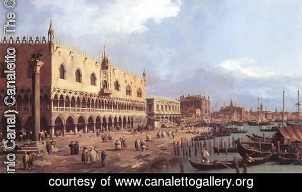 (Giovanni Antonio Canal) Canaletto - Riva Degli Schiavoni   Looking East