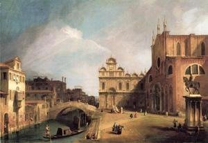 (Giovanni Antonio Canal) Canaletto - Santi Giovanni E Paolo And The Scuola Di San Marco 2