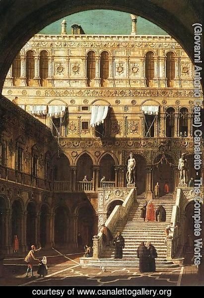 (Giovanni Antonio Canal) Canaletto - Scala Dei Giganti